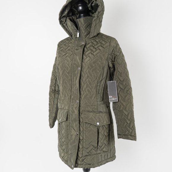 NWT Olive Quilted Anorak  - S - Picture 5 of 8